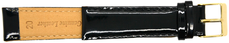 Ремешок для часов 2005-02 Лак (чер)